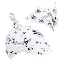 Bawełniana chustka z daszkiem nutki melody
